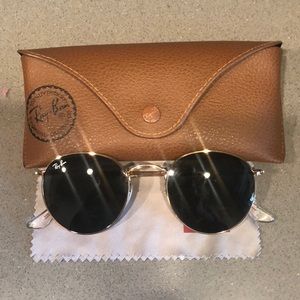 Ray-ban round gold frame